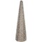 Northlight Beads and Glitter Christmas Cone Tree - 18" - Gold Finish